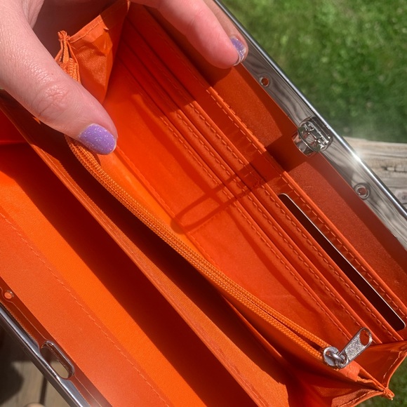 NWT APT9 Orange Snake skin Wallet+ Card Holder - Picture 14 of 14